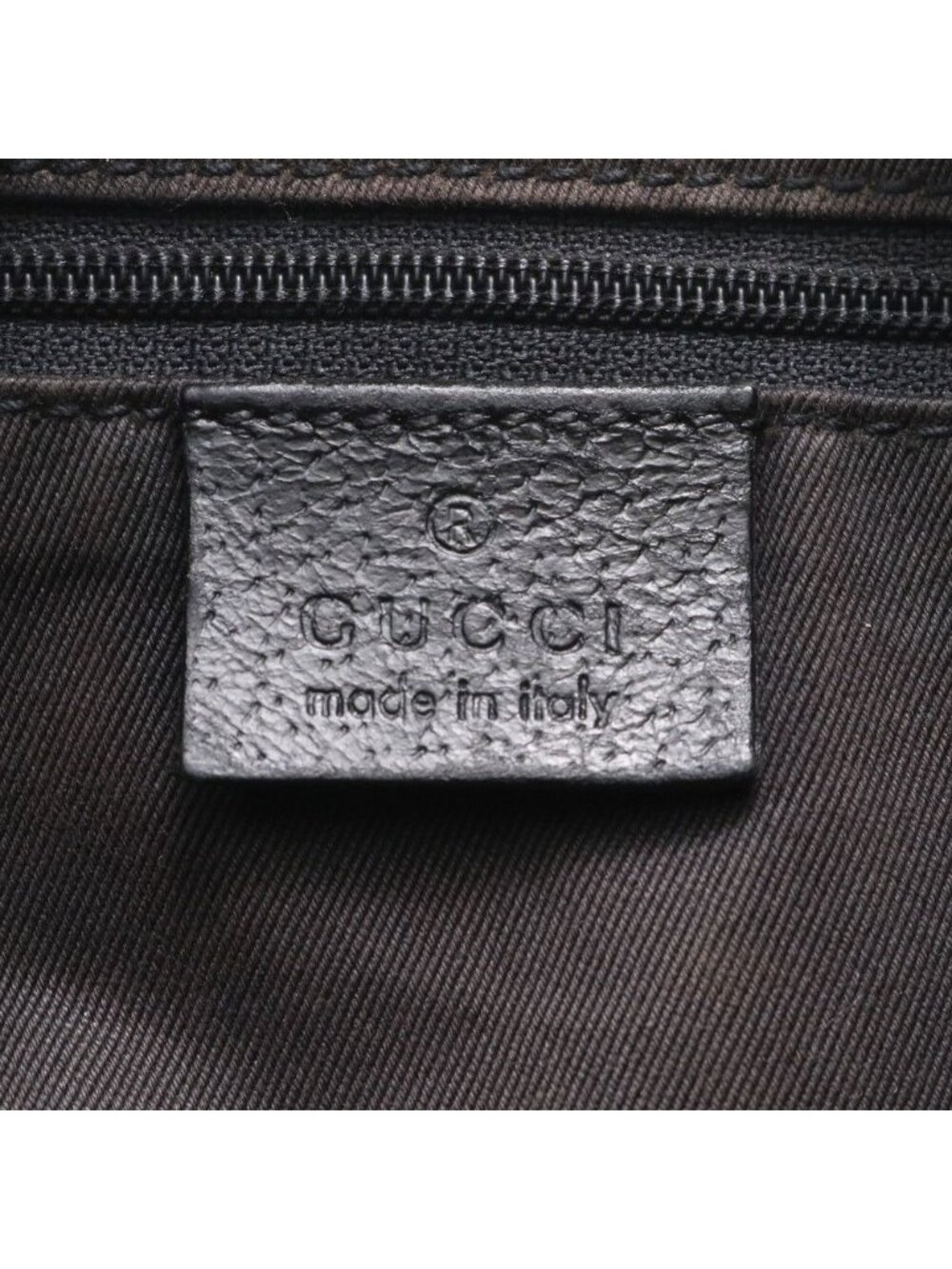 Gucci GG Canvas Leather Tote Shoulder Hand Black - Picture 8 of 9